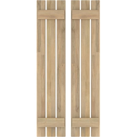 Americraft 3-Board (2 Batten) Exterior Real Wood Spaced Board-n-Batten Shutters, ARW101SB311X83UNH